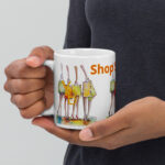 shop white glossy mug