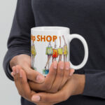 shop white glossy mug