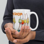 shop white glossy mug