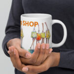 shop white glossy mug