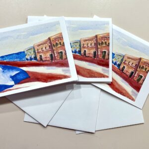 pr flag note card set