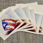 pr flag cup note card set