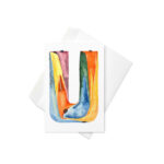 u letter greeting card