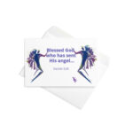 bless god who has sent his angel greeting card