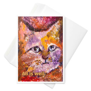 all is well greeting card