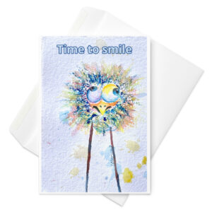 time to smile greeting card