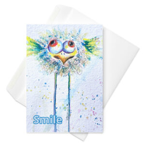 smiling greeting card