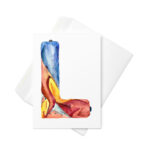 l letter greeting card