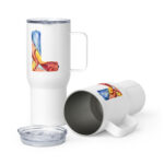 l letter travel mug