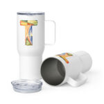 t letter travel mug