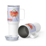 more time to smile travel mug with a handle