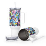 fun bird travel mug