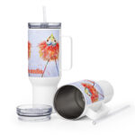 more time to smile travel mug with a handle