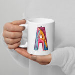 a letter mug