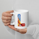 l letter mug