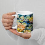 you are not alone white glossy mug