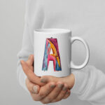 a letter mug