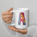 a letter mug