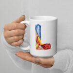 l letter mug