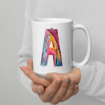 a letter mug