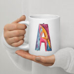 a letter mug