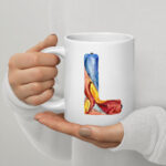 l letter mug