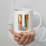 u letter mug