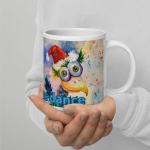 a christmas dance mug