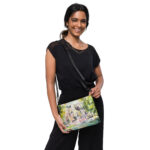 face waterfall crossbody bag