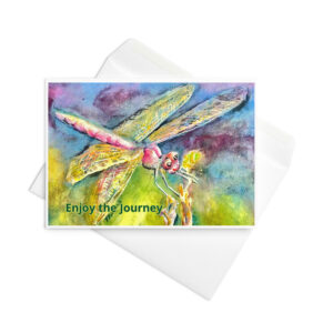 enjoy the journey greeting card