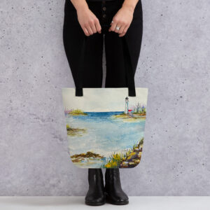 our happy place tote bag