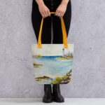 our happy place tote bag